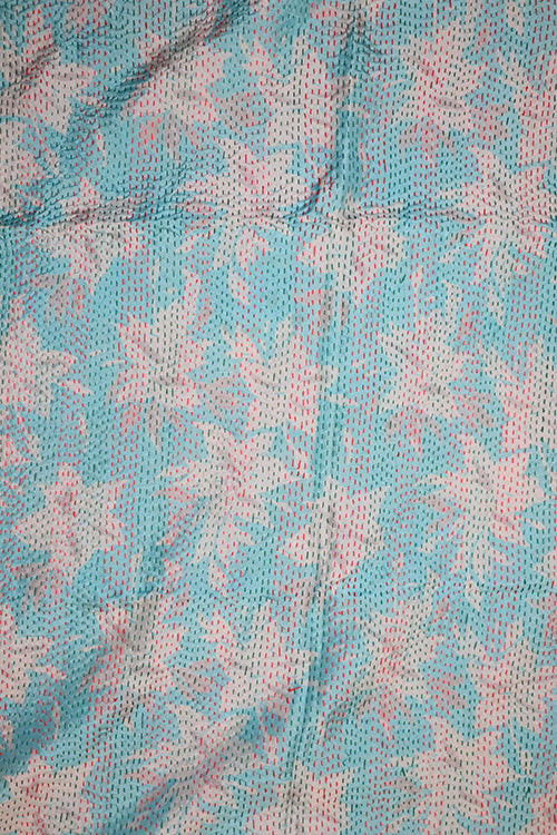Sari kantha silke tørklæde 85*190 cm
