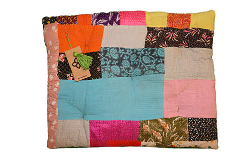 Kantha vintage hynde 45*55 cm bomuld