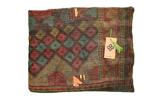 Kantha vintage hynde 45*55 cm bomuld