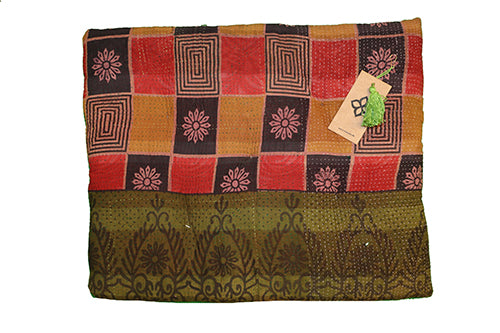 Kantha vintage hynde 45*55 cm bomuld