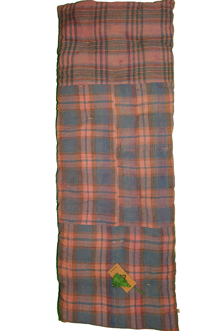 Kantha vintage bænkhynde 45*120 cm bomuld