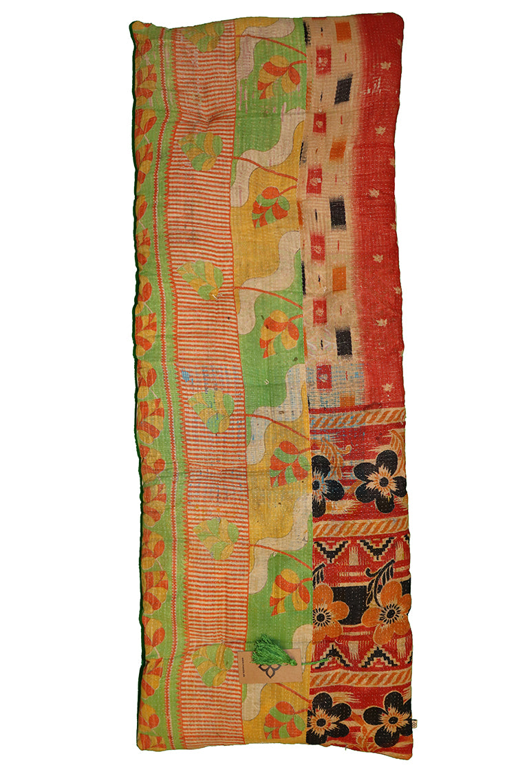 Kantha vintage bænkhynde 45*120 cm bomuld