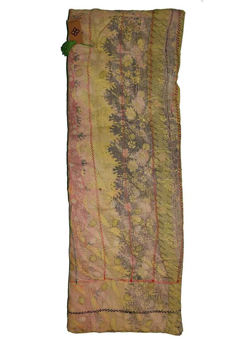 Kantha vintage bænkhynde 45*120 cm bomuld