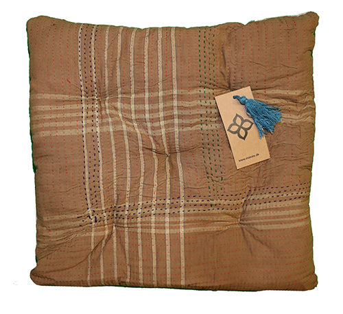 Kantha vintage hynde 40*40 cm bomuld