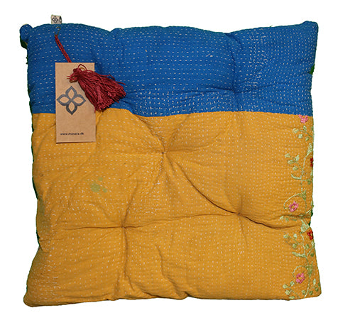 Kantha vintage hynde 40*40 cm bomuld