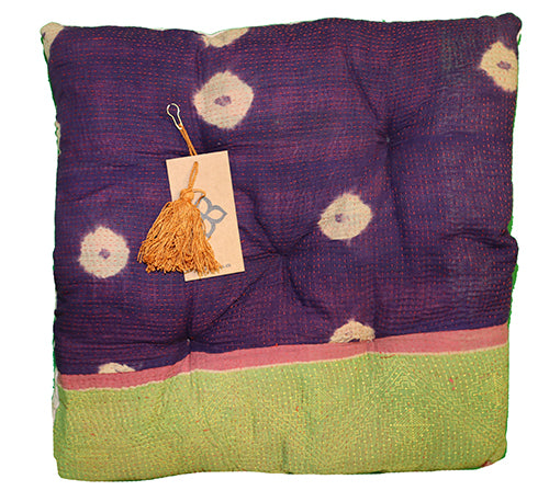 Kantha vintage chair pad 40*40 cm cotton