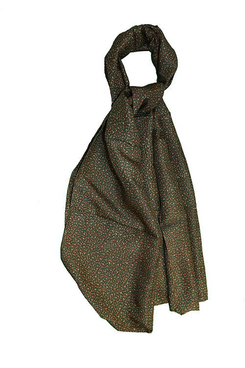 Kantha vintage scarf 40x190 cm, silk, single layer