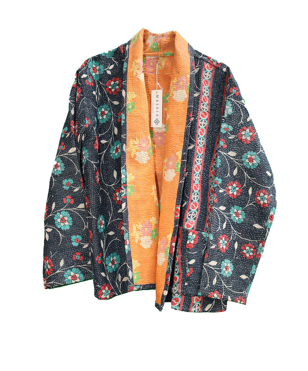 Ally kantha quilt jakke bomuld one size