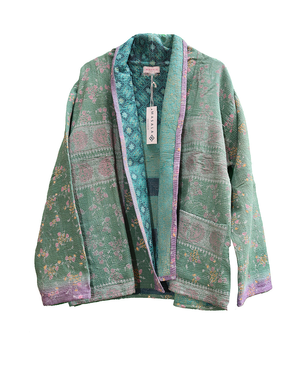 Ally kantha quilt jakke bomuld one size