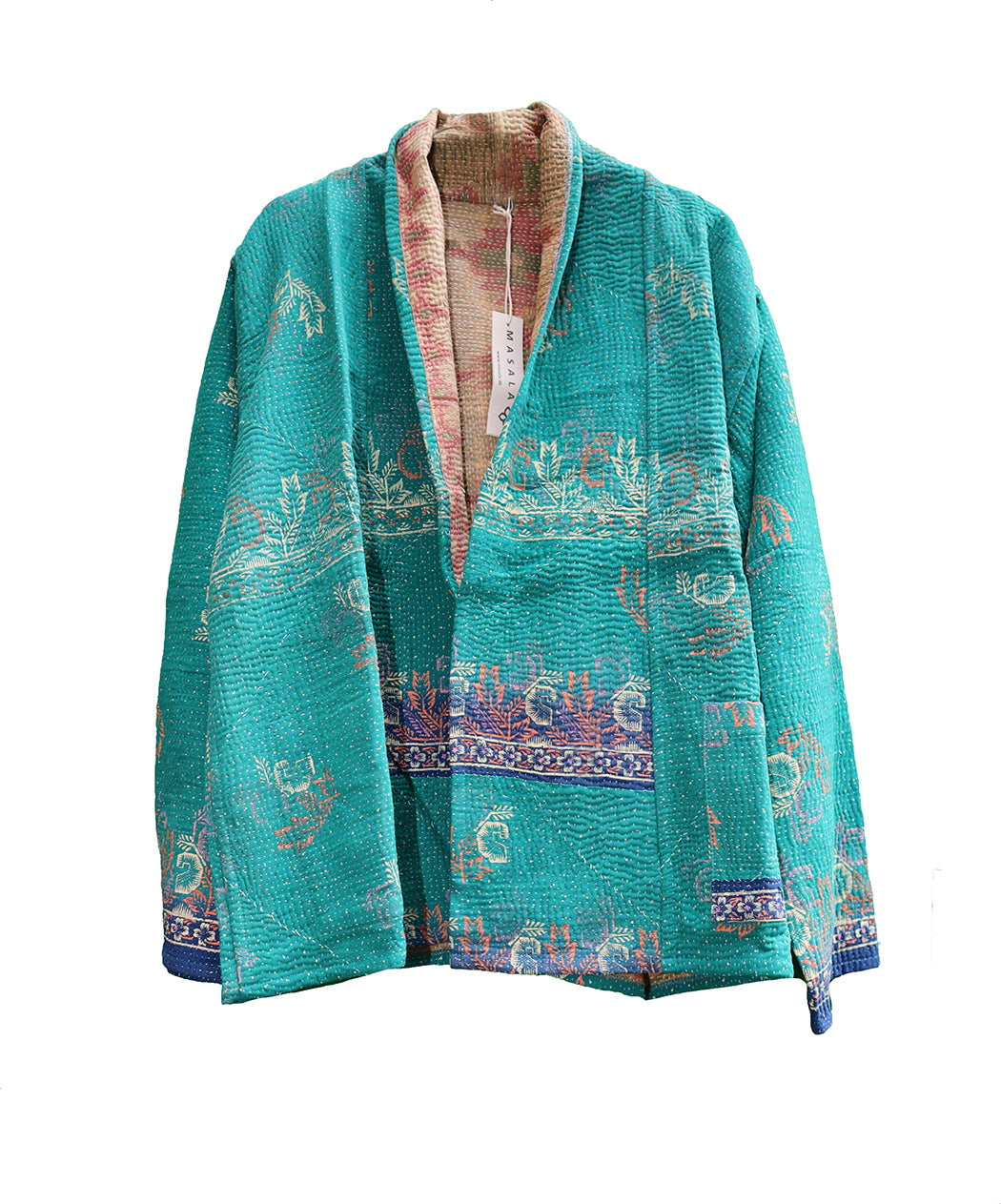 Ally kantha quilt jakke bomuld one size