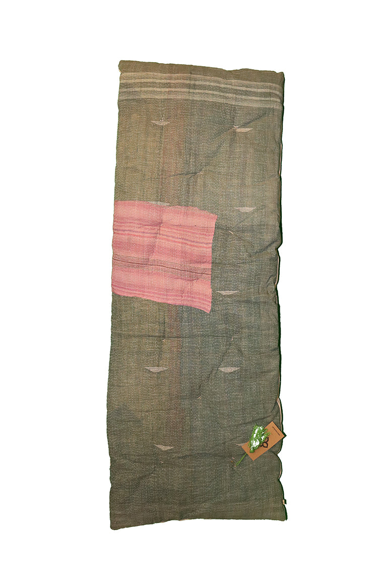 Kantha vintage bænkhynde 45*120 cm bomuld