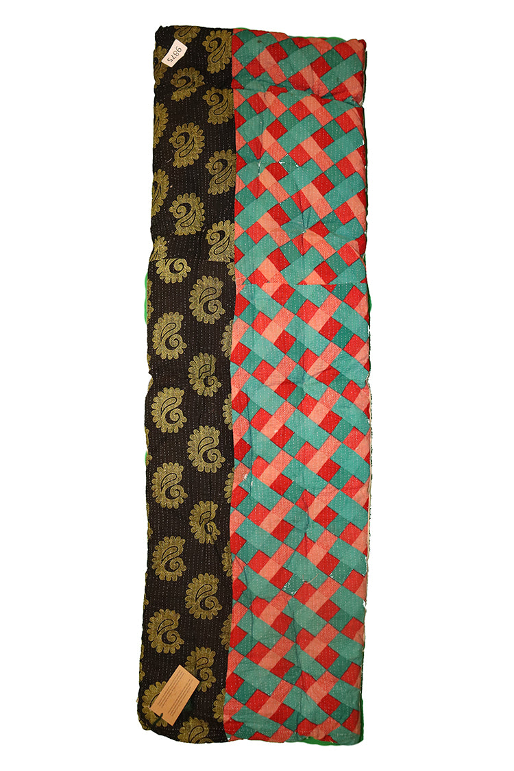 Kantha vintage bænkhynde 45*150 cm bomuld