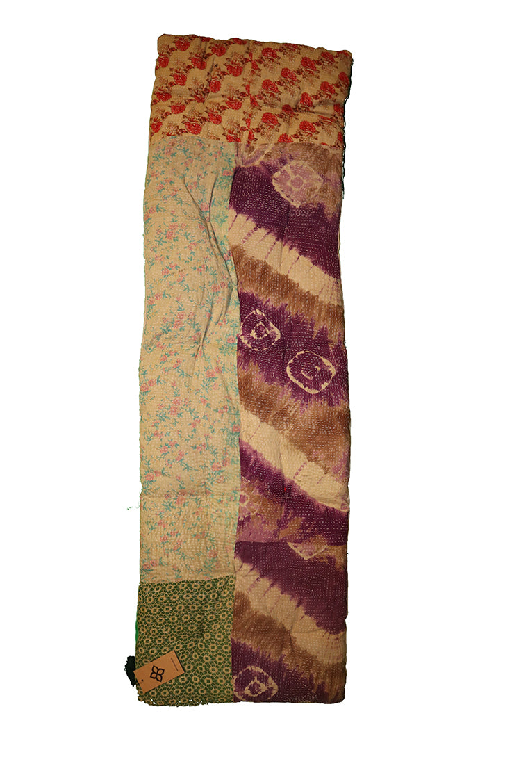 Kantha vintage bænkhynde 45*150 cm bomuld