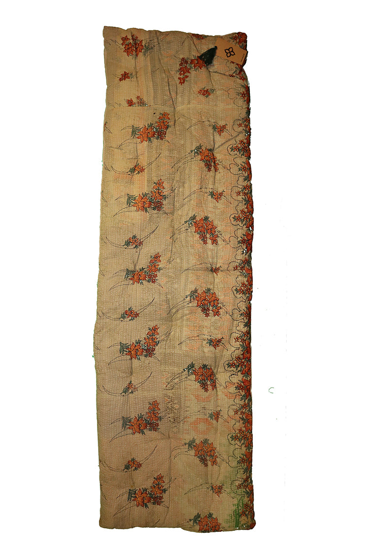 Kantha vintage bænkhynde 45*150 cm bomuld