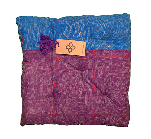 Kantha vintage hynde 40*40 cm bomuld