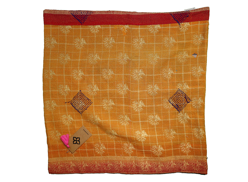 Sari vintage kantha pude 60*60 cm