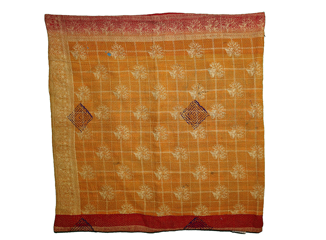 Sari vintage kantha pude 60*60 cm