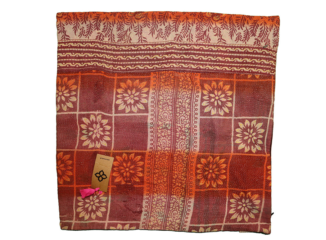 Sari Vintage Kantha Kissen 60*60 cm