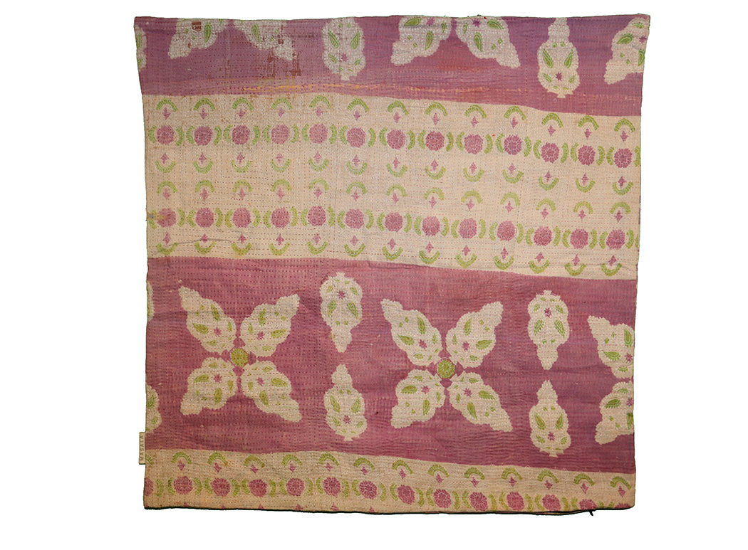Sari vintage kantha pude 60*60 cm