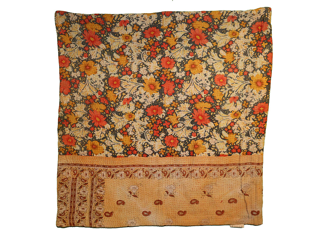 Sari vintage kantha pude 60*60 cm