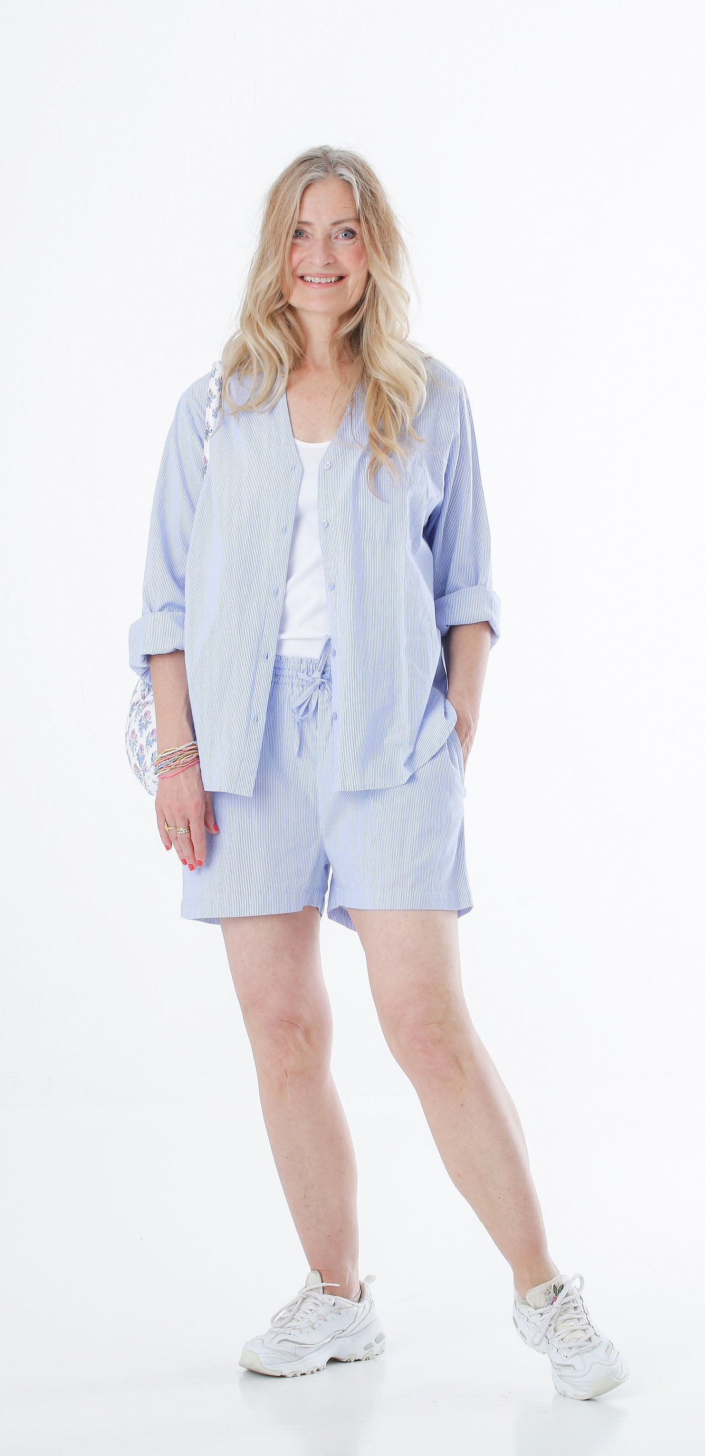 Lizette shorts cotton stripe organic