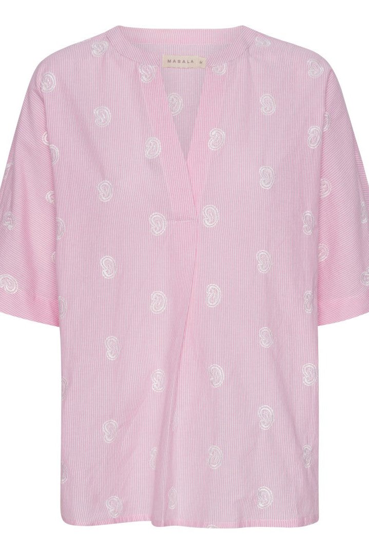 Bona top bomuld strib organic