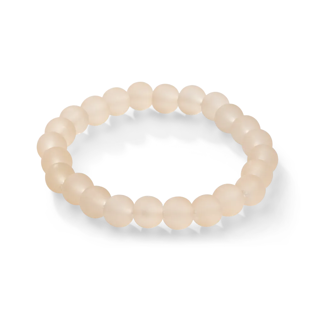 Armband aus rosafarbenen Glasperlen
