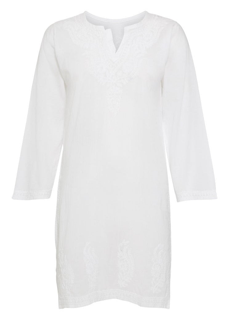 Traditionel Indisk kurta med broderi
