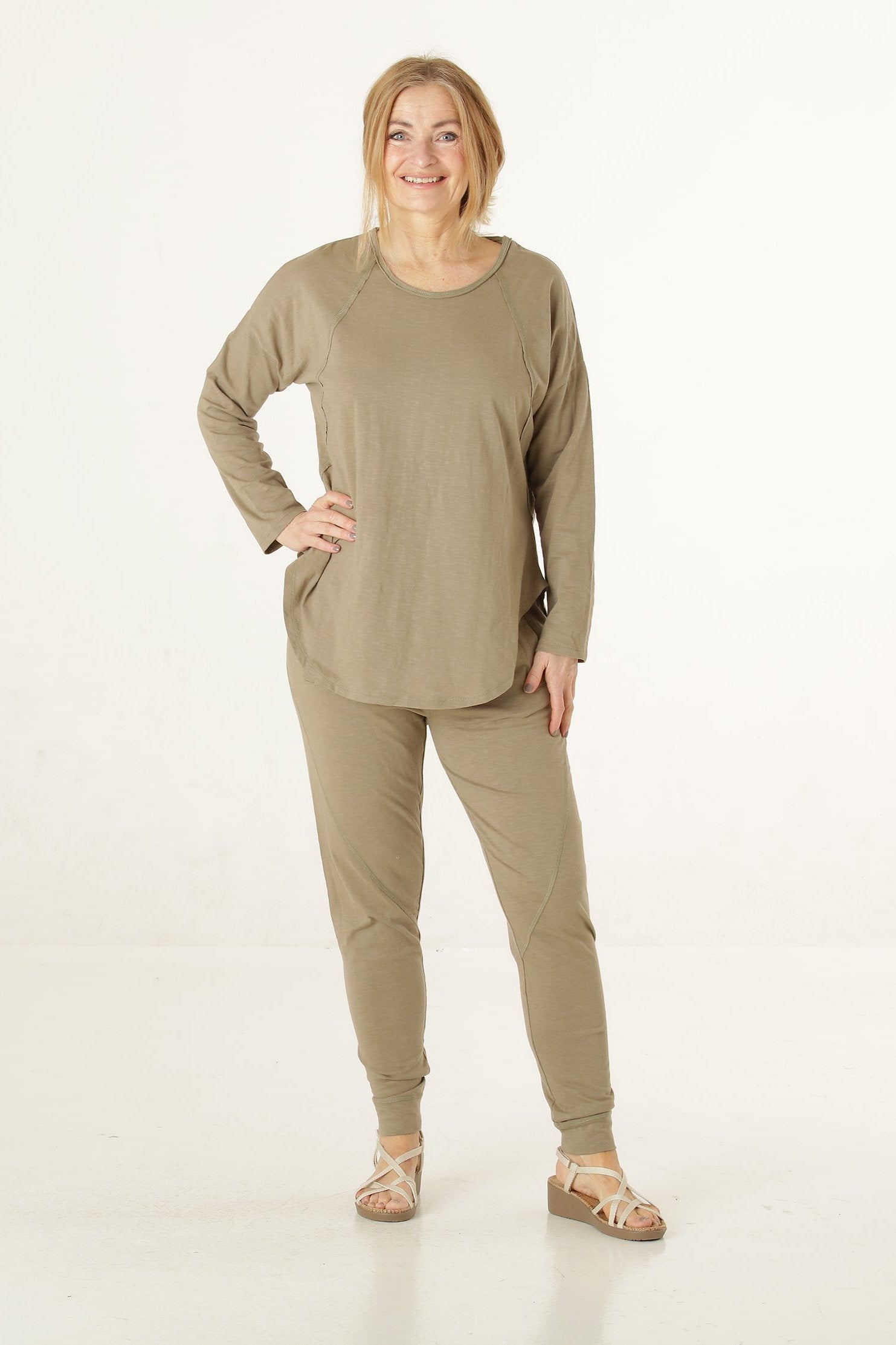 Terry pants cotton jersey organic