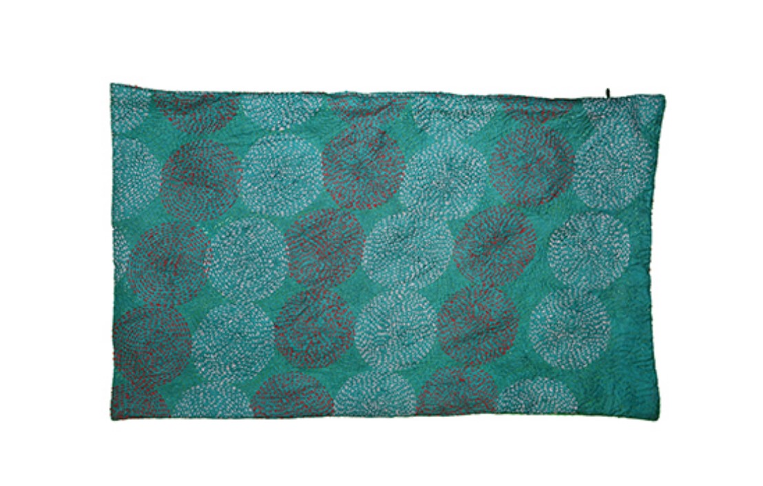 Kantha vintage silke pude 30*50 cm