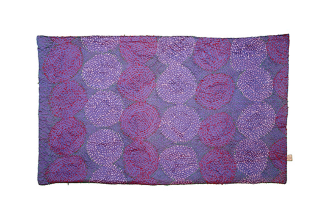 Kantha vintage silke pude 30*50 cm