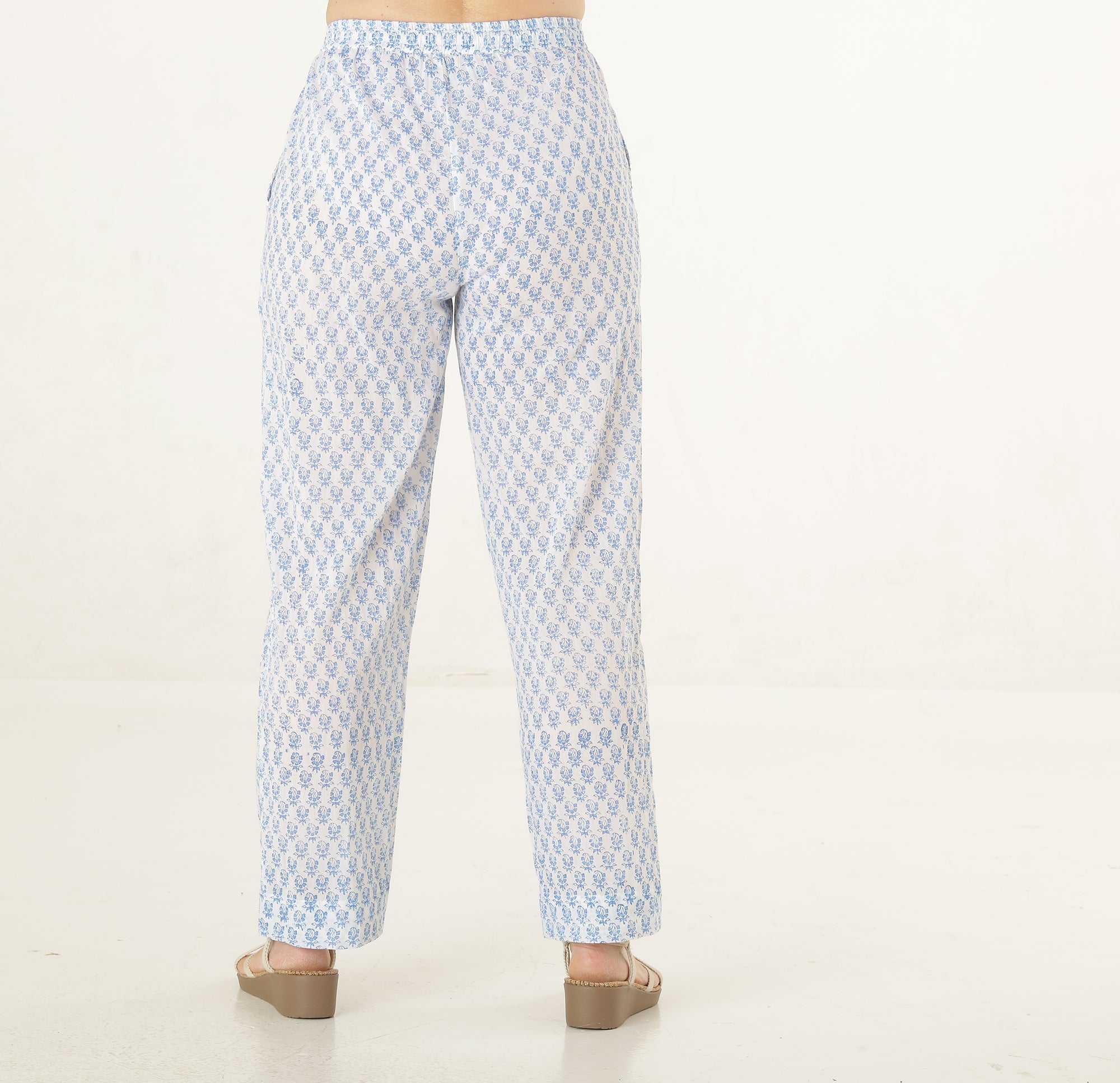 Panta pants bomuld blokprint