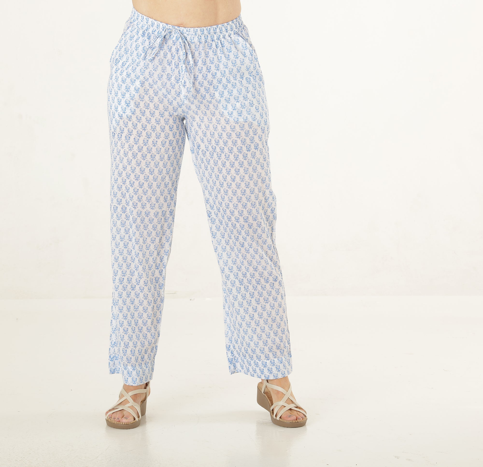 Panta pants bomuld blokprint