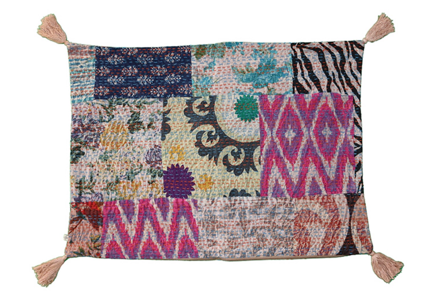 Kantha stonewash pude 50*70 cm, bomuld