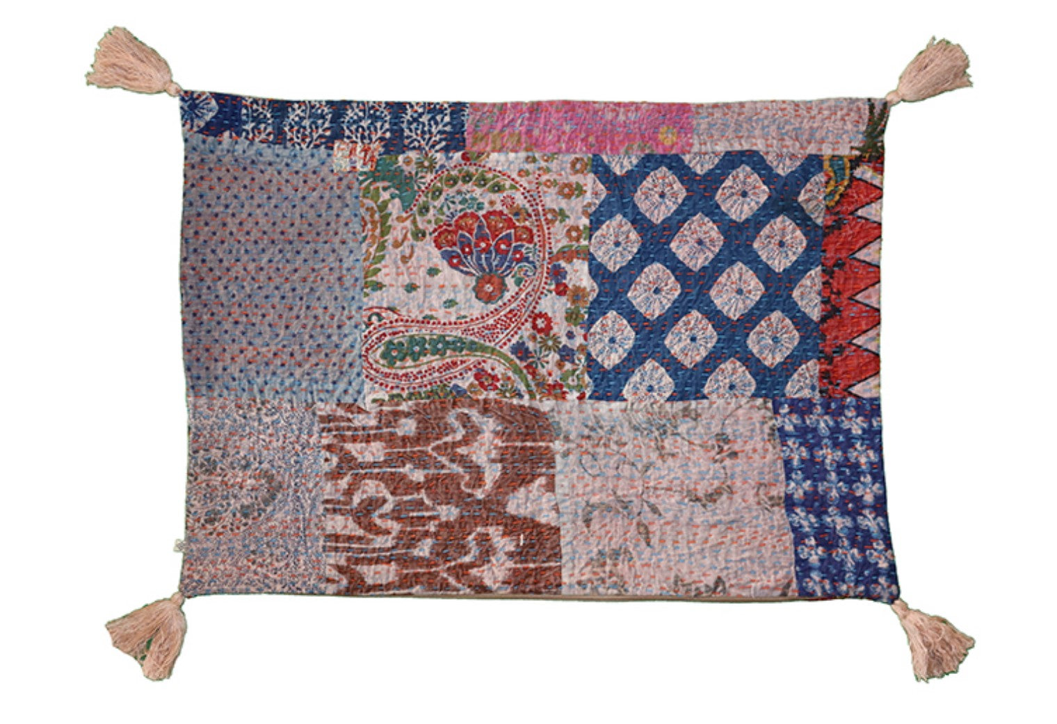 Kantha stonewash pude 50*70 cm, bomuld