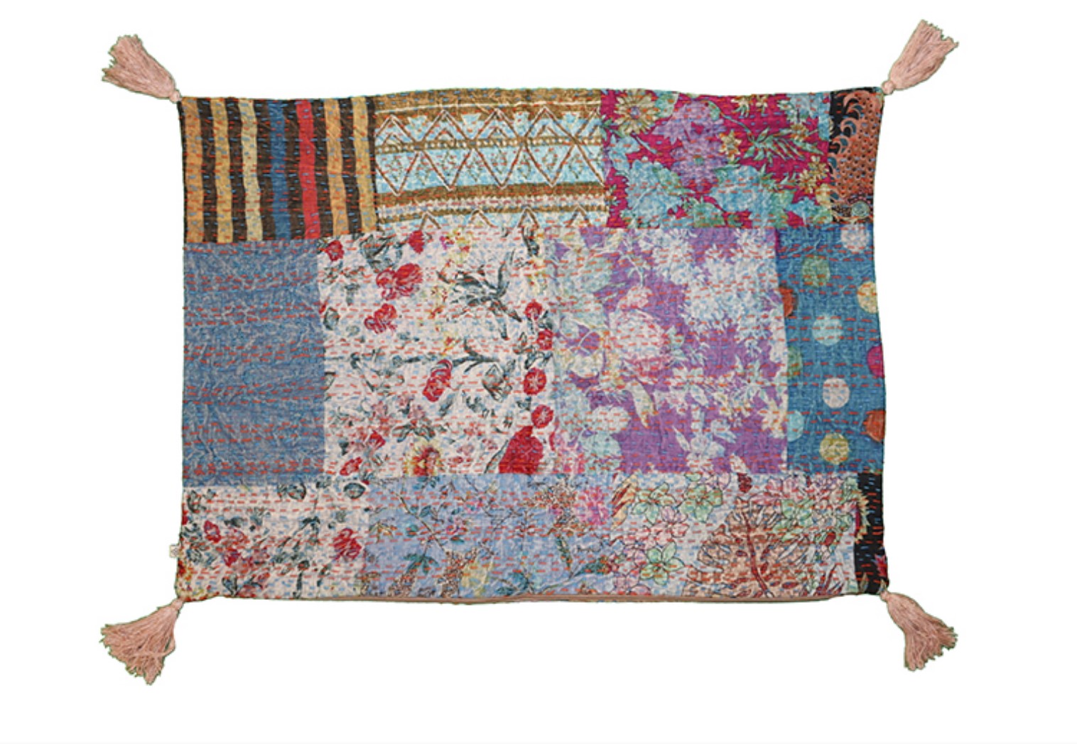 Kantha stonewash pude 50*70 cm, bomuld