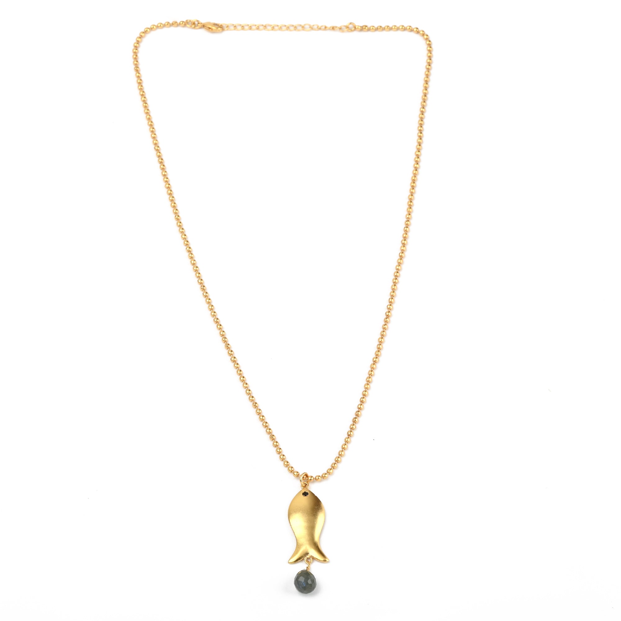 Necklace with labradorite pendant