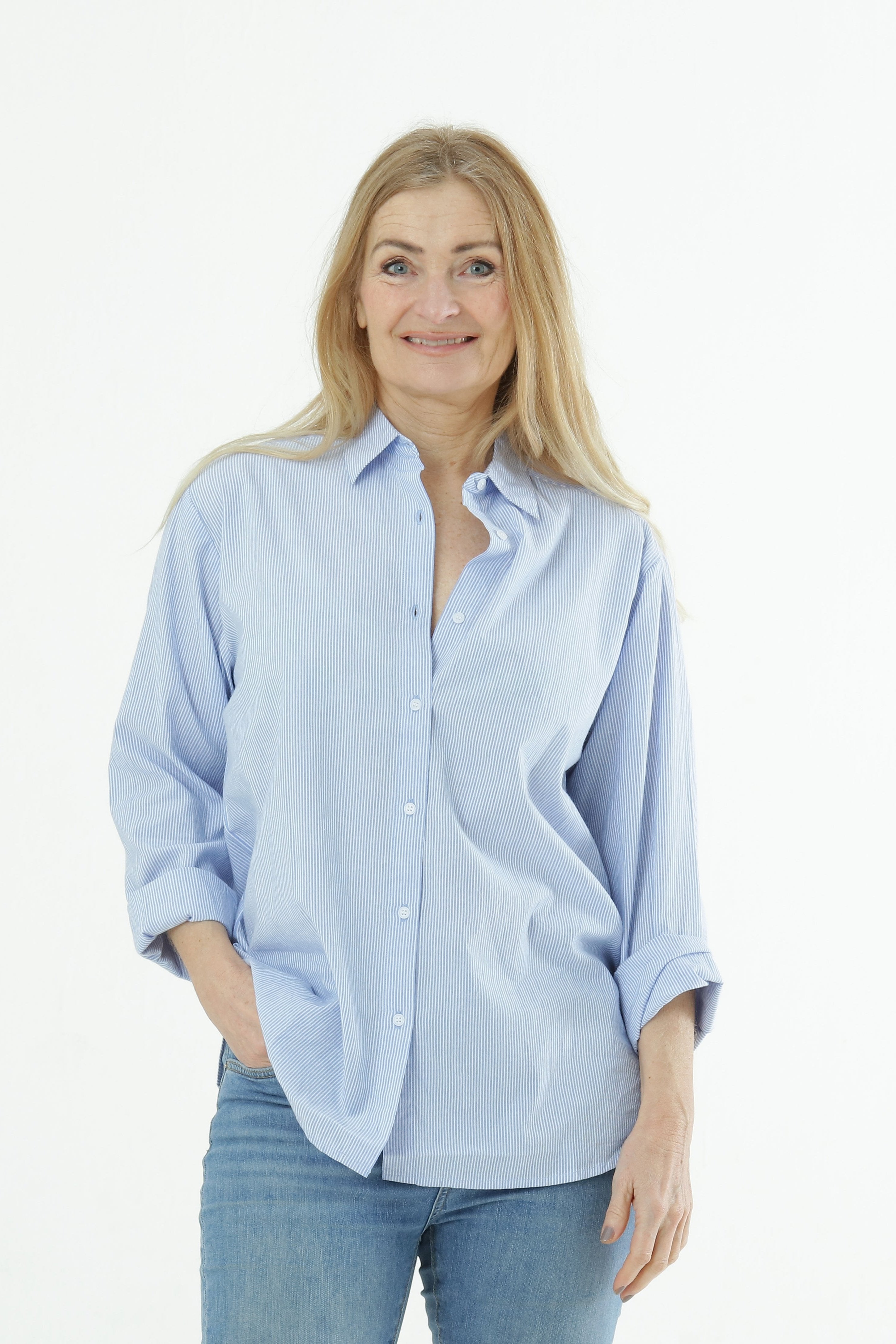 Bari shirt cotton stripe