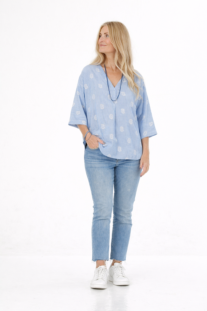 Bona top cotton stripe organic