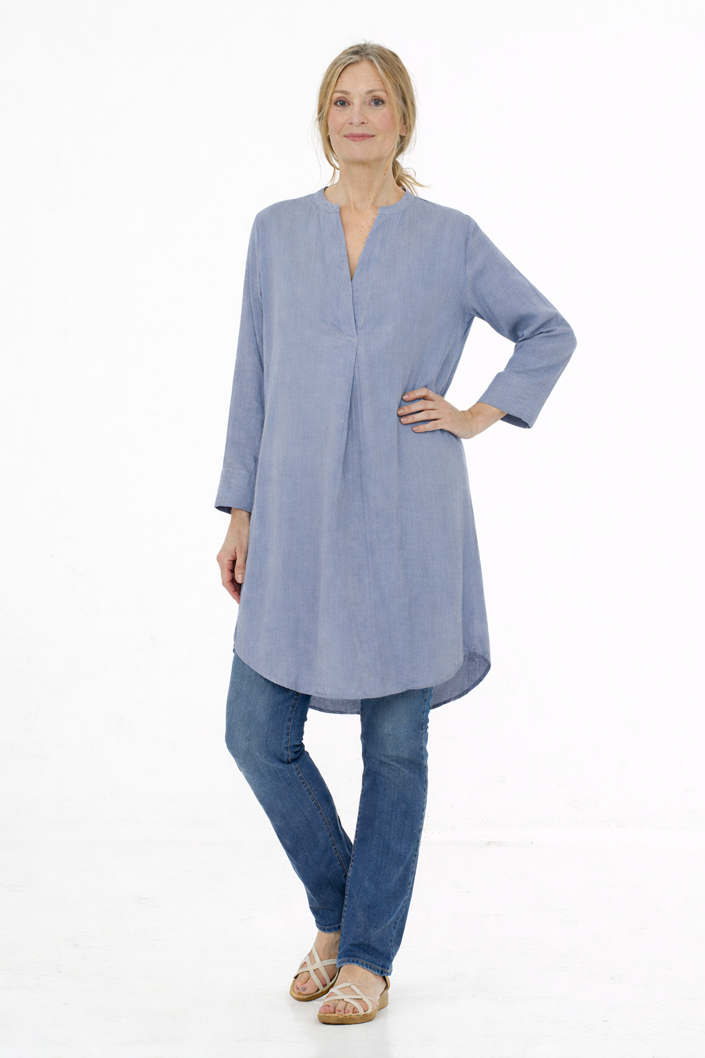 Boniti tunika bomuld dobbelgaze organic