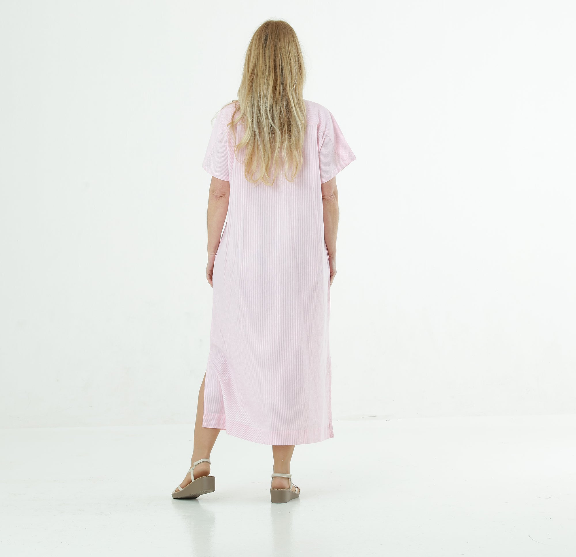 Carlo shirt dress cotton stripe organic