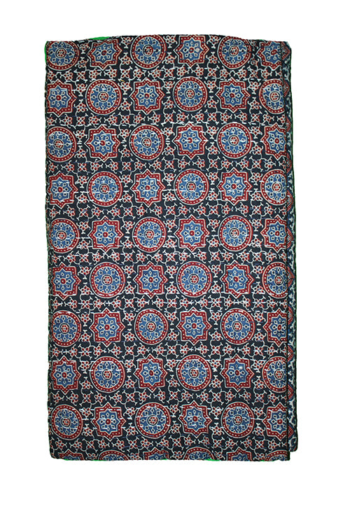 Kantha sengetæppe 270x220 , azrak print