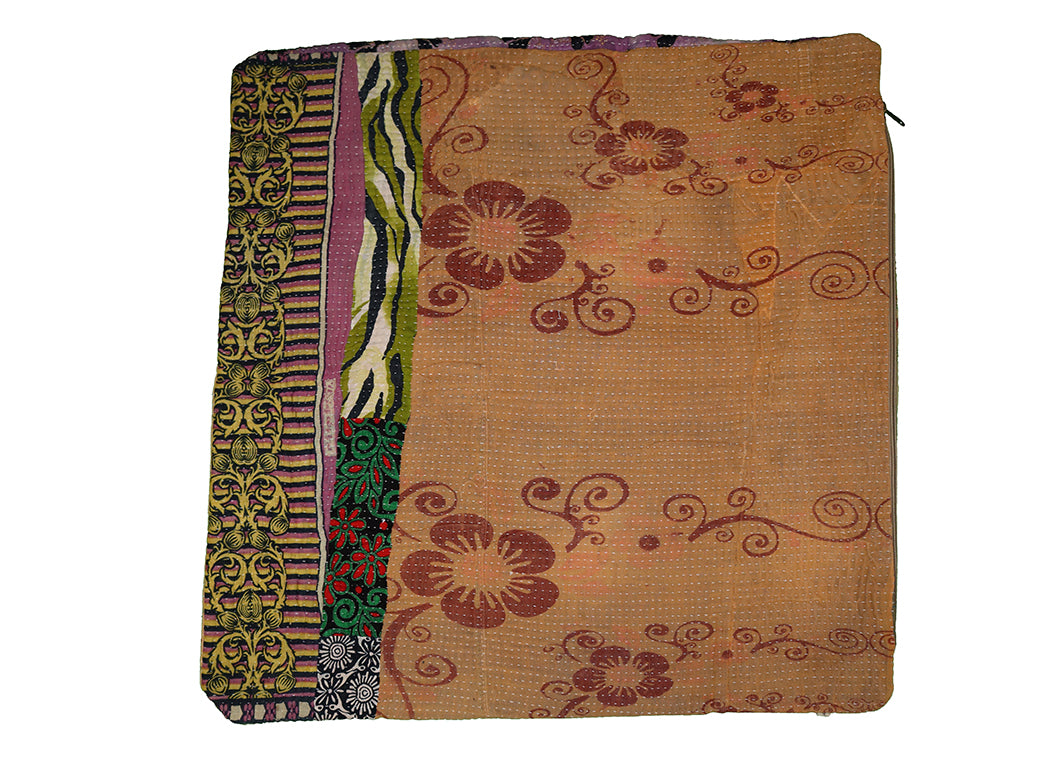 Sari Vintage Kantha Kissen 60*60 cm