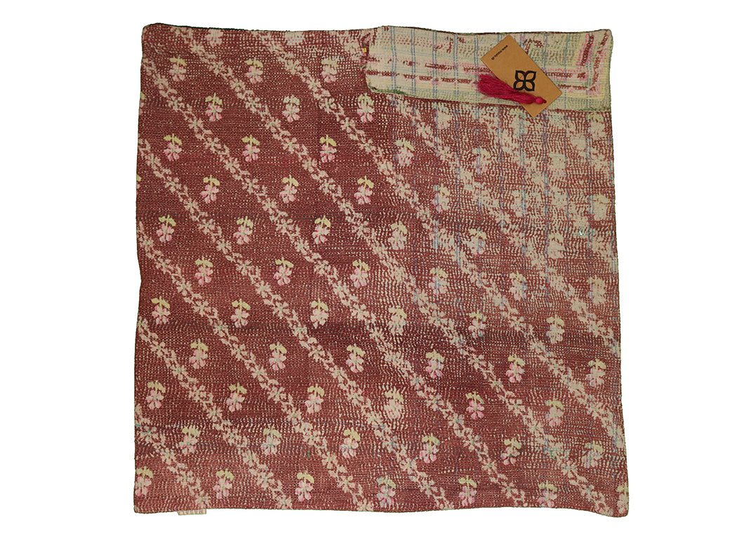 Sari Vintage Kantha Kissen 60*60 cm