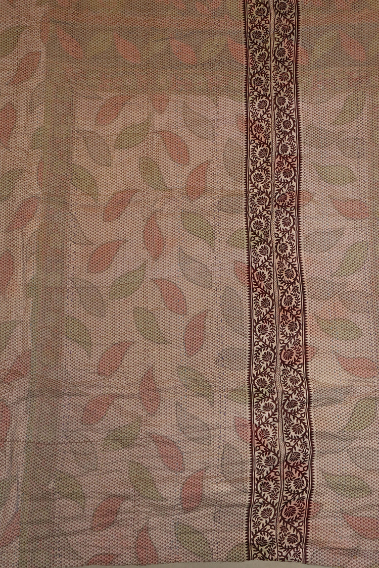 Vintage-Sari-Decke, Baumwolle, 140 x 200 cm