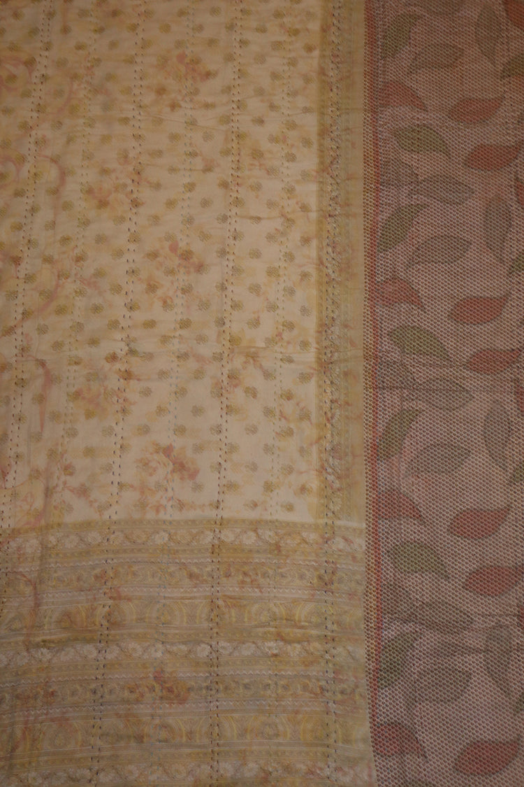 Vintage sari quilt , bomuld 140x200 cm