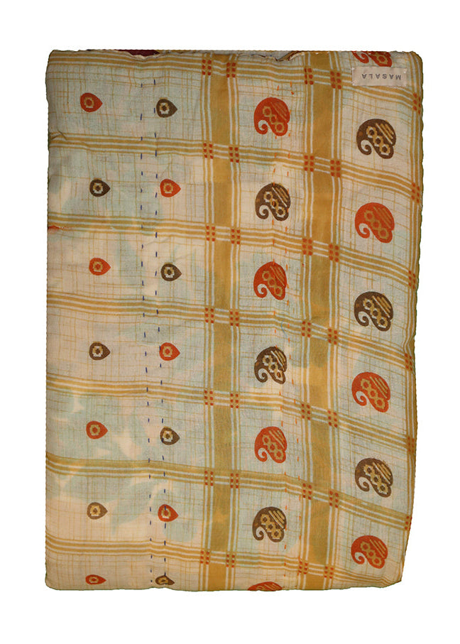 Vintage-Sari-Decke, Baumwolle, 140 x 200 cm
