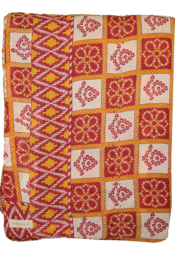 Sari quilt – Recycled Vintage Bomuld (140x200 cm) | MASALA