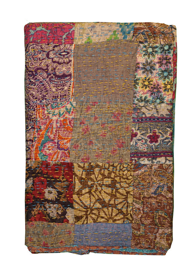Kantha stonewash bedspread 270*220 cm, patchwork