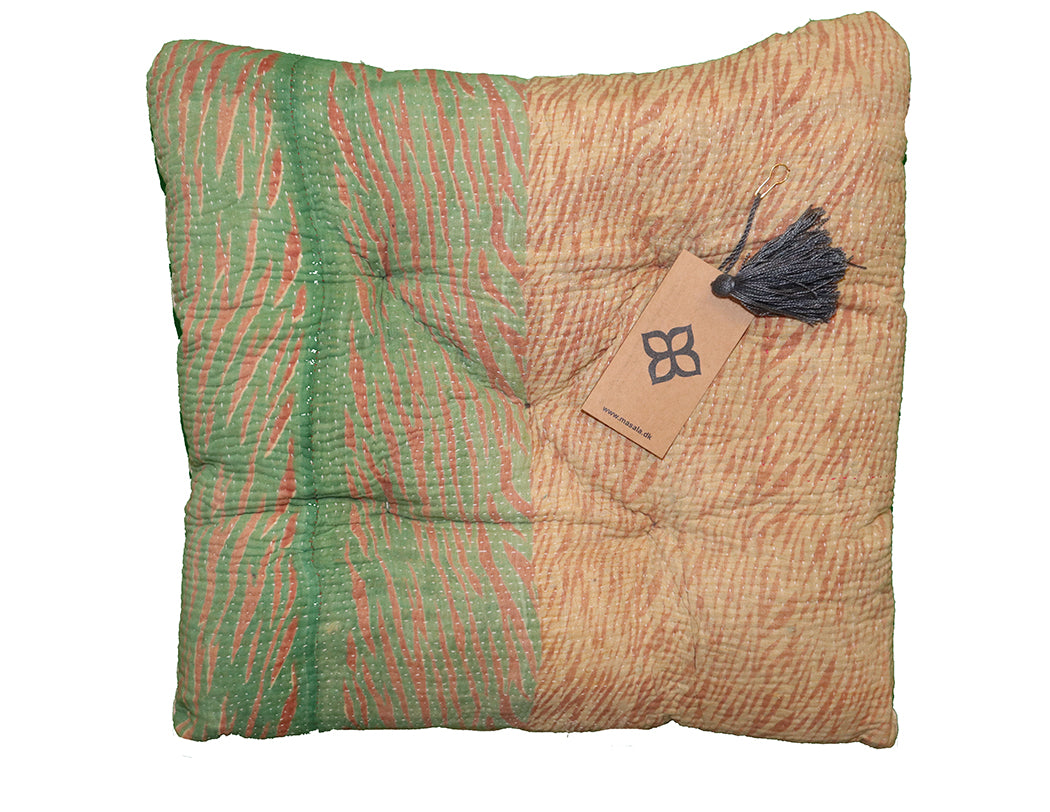 Kantha vintage hynde 40*40 cm bomuld